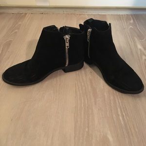 Forever21 Faux Suede Black Booties